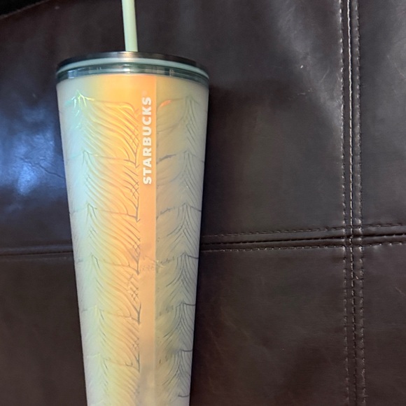 Starbucks Pearl White Tumbler with Straw - Picture 1 of 4